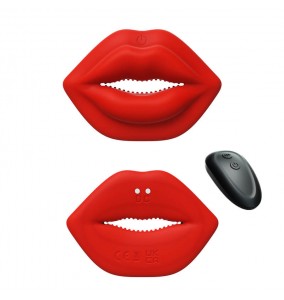 MizzZee - Wireless Lip-Shaped Nipple Clamp Massager (Chargeable - Red)